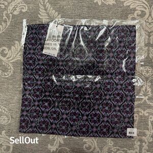 Vera Bradley Lilac Vines Floral Bandana Scarf 23"x23" Purple Multicolor